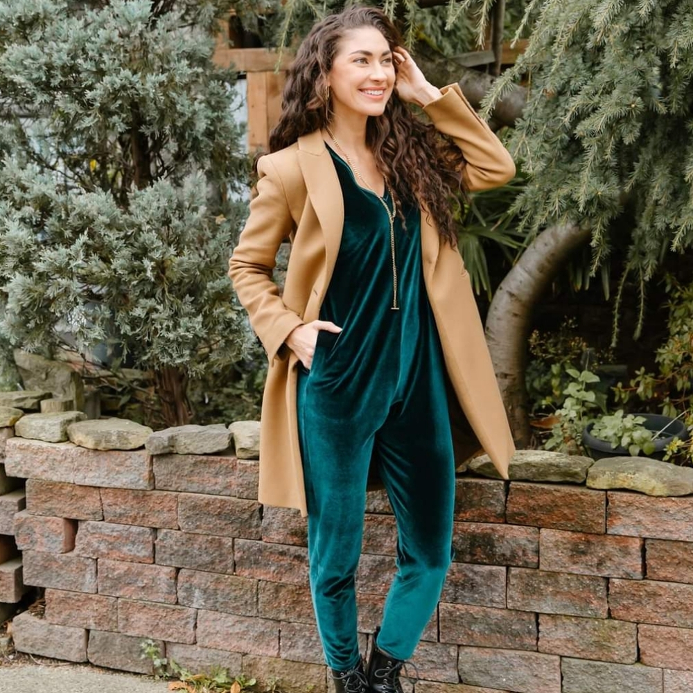 Smash + Tess Teal Jumpsuit